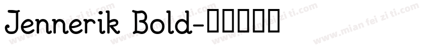Jennerik Bold字体转换